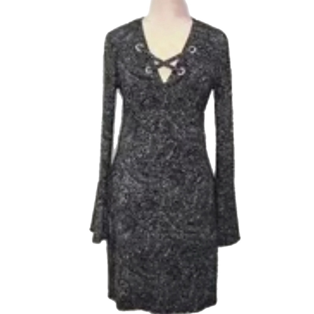 Michael Kors Flare Sleeve Paisley Shift Dress